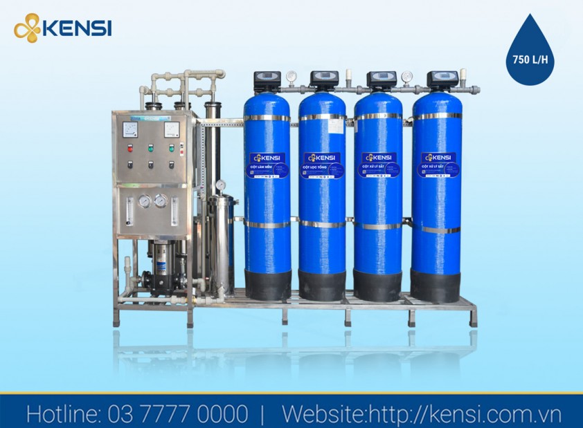 Máy lọc nước RO công nghiệp 750l/h cấp nước cho bệnh viện